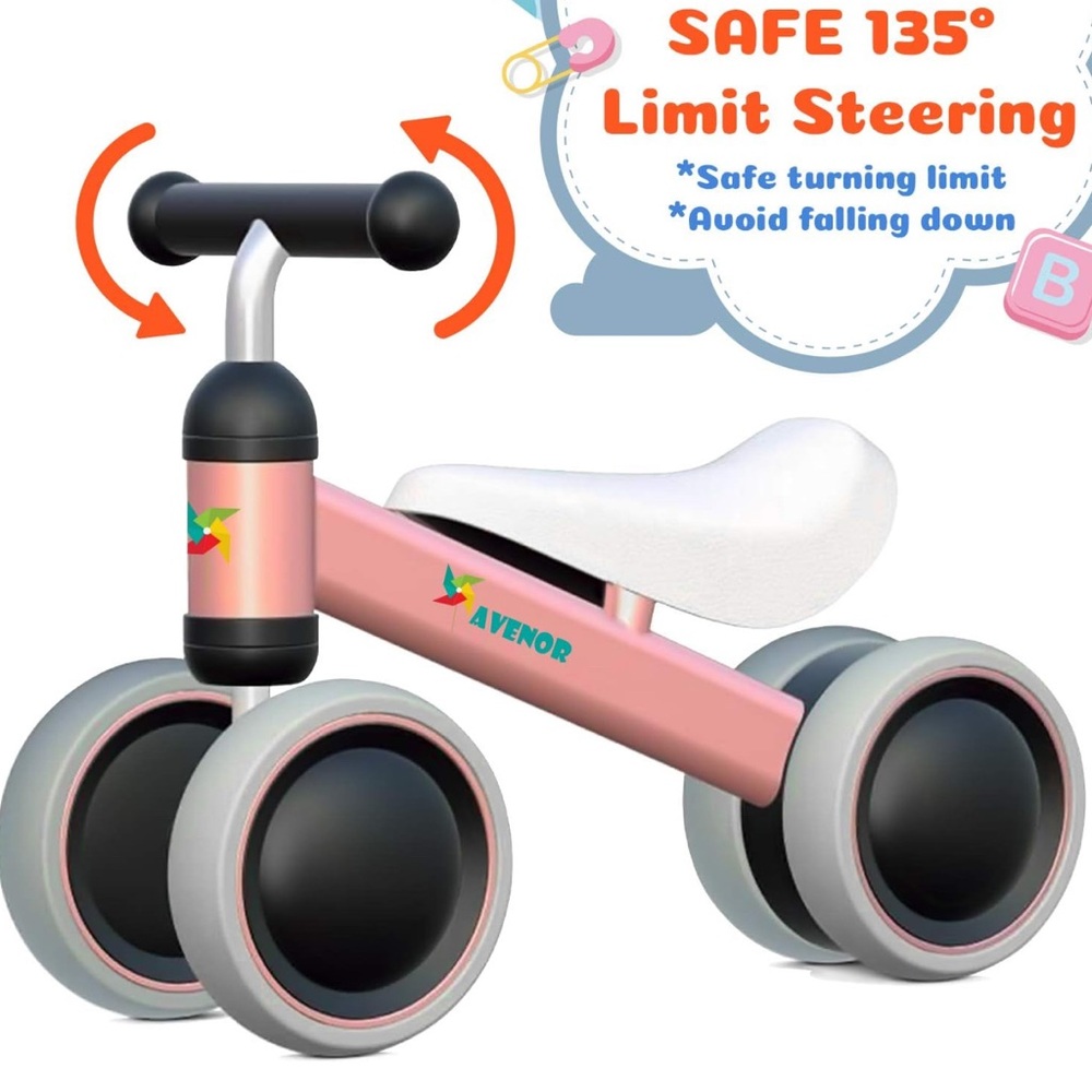 Avenor l Pink and White l Baby Balance Bike - Picture 5 of 6